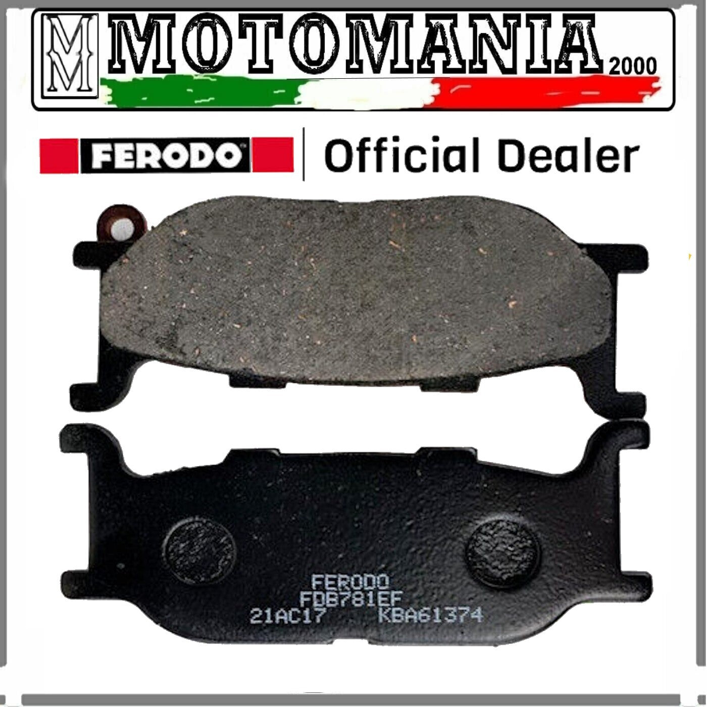 FDB781EF PASTIGLIE FRENO ANTERIORE FERODO YAMAHA CF MOTO