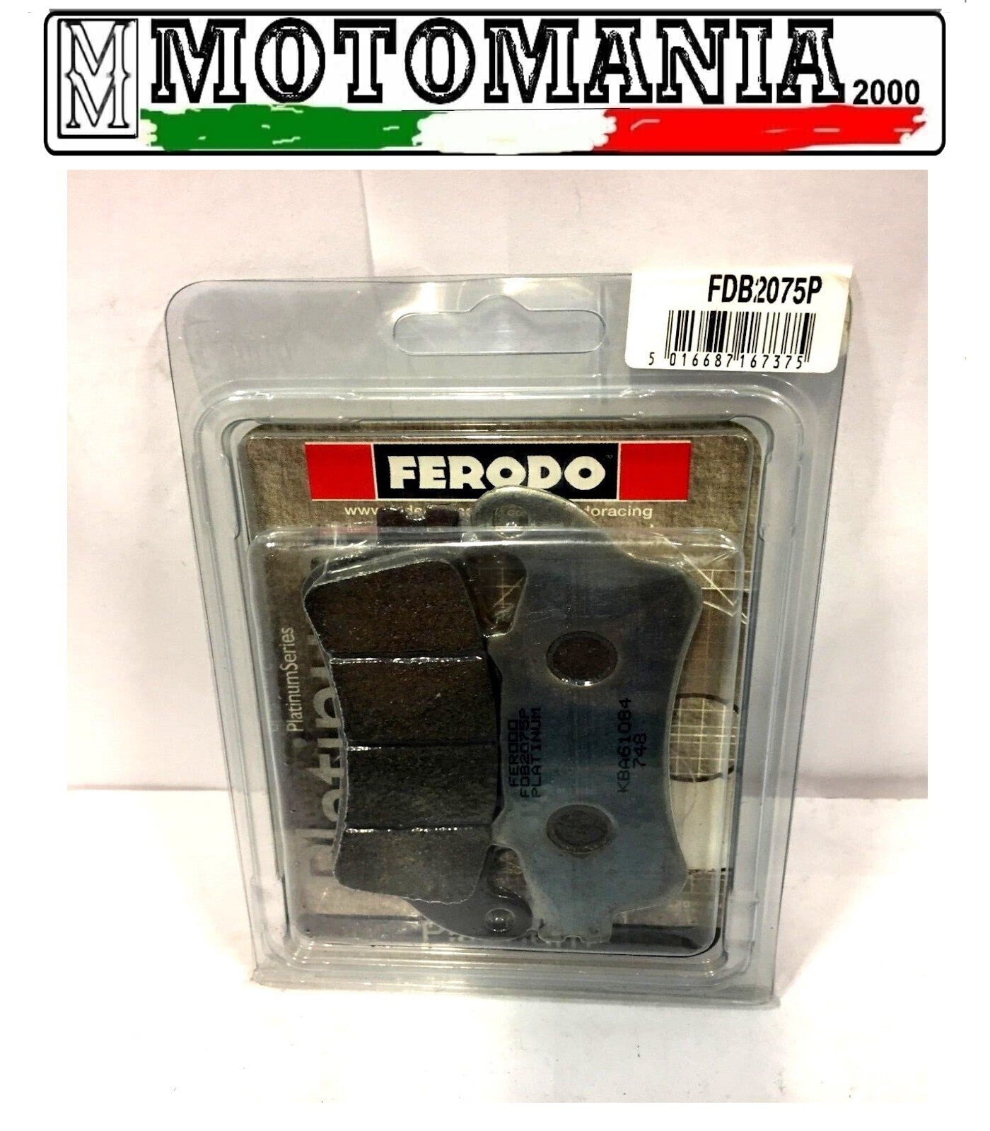 FDB2075P CP PASTIGLIE FRENO FERODO DUCATI MONSTER 821 /HORNET 1100 XLV VARADERO*