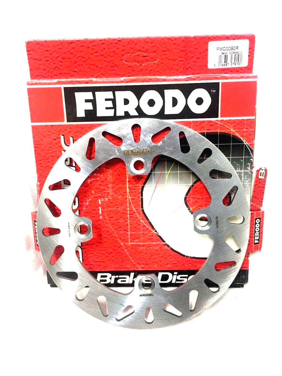 FMD0090R REAR BRAKE DISC FERODO TRIUMPH DAYTONA T595-955 1997-2000