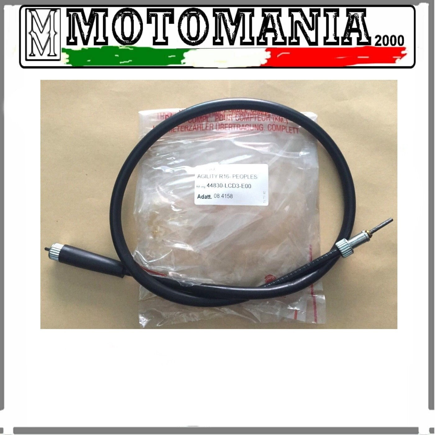 TRASISSIONE  CONTACHILOMETRO  KM.KIMCO AGILITY R 16 People S 125 Cod: 08.4158