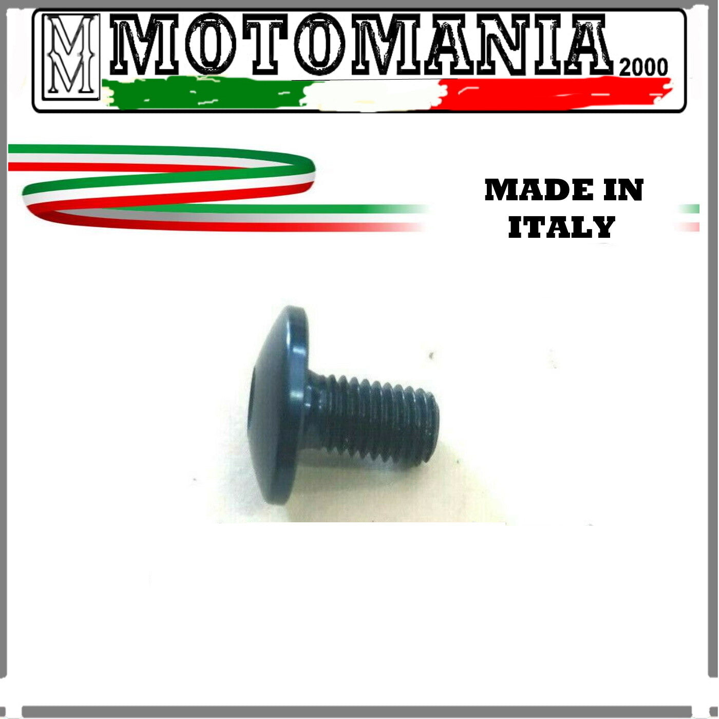 ERGAL BLUE MOTORCYCLE FAIRING CURVED HEAD SCREW M5LX10 *