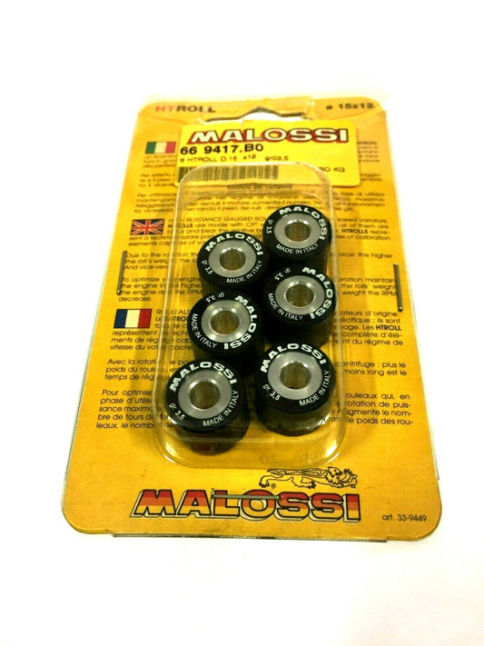 669417B0 KIT 6 ROLL VARIATOR 15X12 GR,3.5 MALOSSI APRILIA-BENELLI-LEM-MBK-BETA