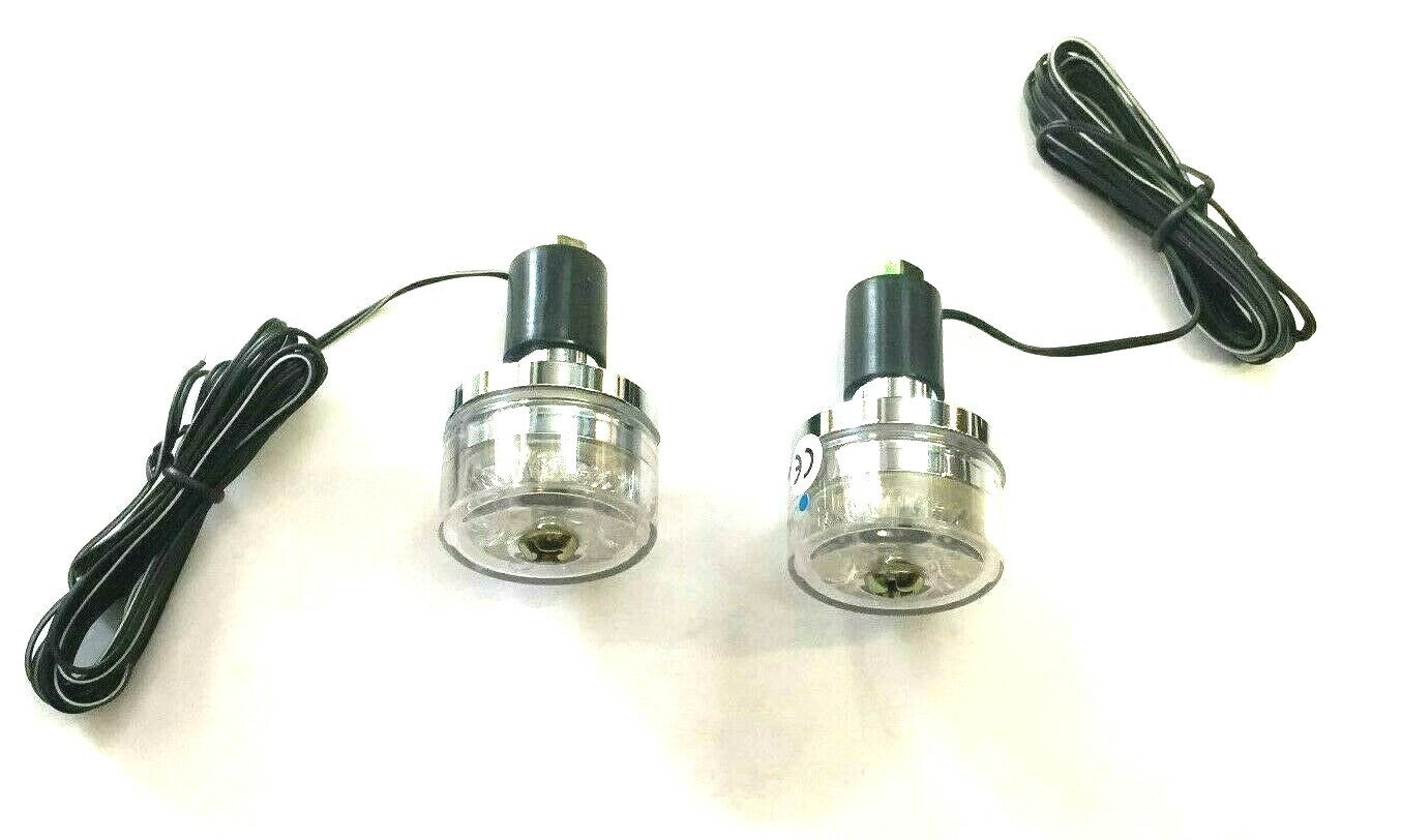 CP BILANCINI STERZO IN LEGA DI  ALLUMINIO CON TERMINALE ILLUMINATO A LED  BLU
