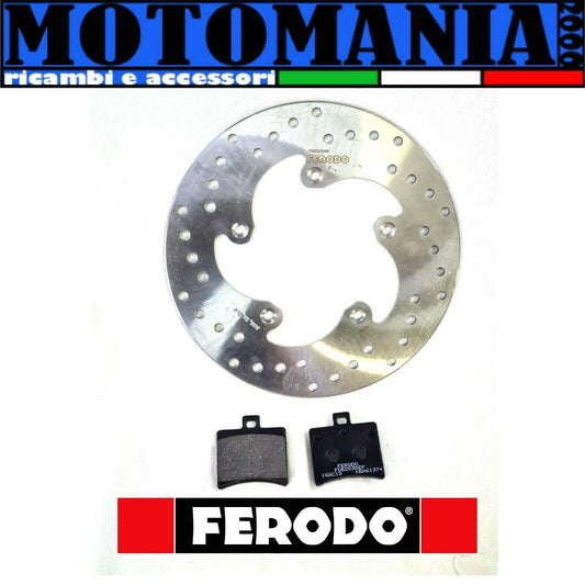 DISCO FRENO POST. + PASTIGLIE FRENO FERODO APRILIA SCARABEO LEONARDO ATLANTIC