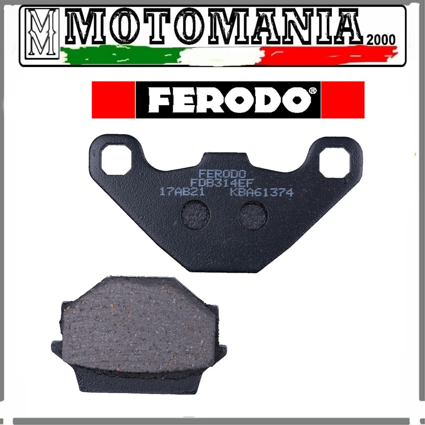 FDB314EF PASTIGLIE FERODO POSTERIORE ECO APRILIA HUSQVARNA KAWASAKI SUZUKI