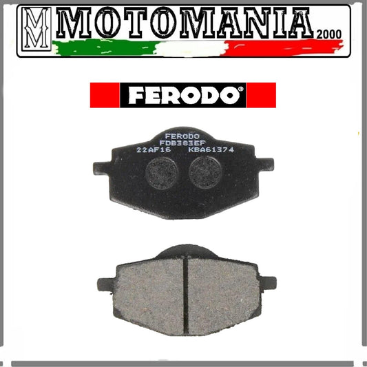 FDB383EF PASTIGLIE FERODO POSTERIORE PER YAMAHA MALAGUTI MBK