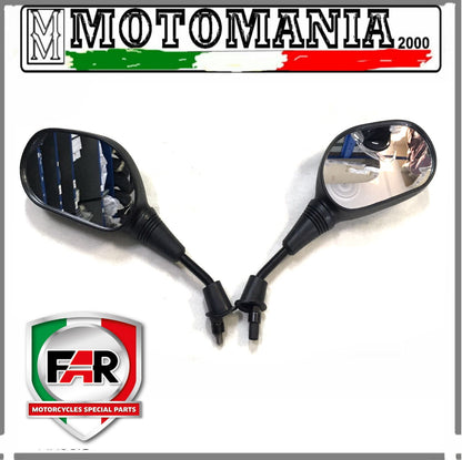 PAIR OF BLACK LEFT AND RIGHT MIRRORS FOR HONDA SH 125/150 2001-2007