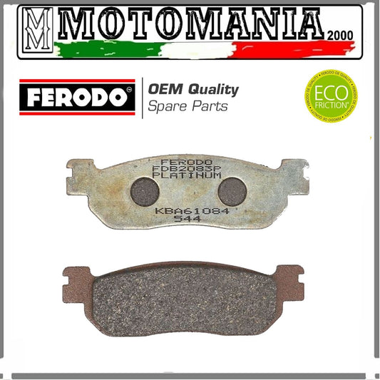 FDB2083P PASTIGLIE FRENO ANTERIORE E POSTERIORE PLATINUM PER MBK YAMAHA LINHAI