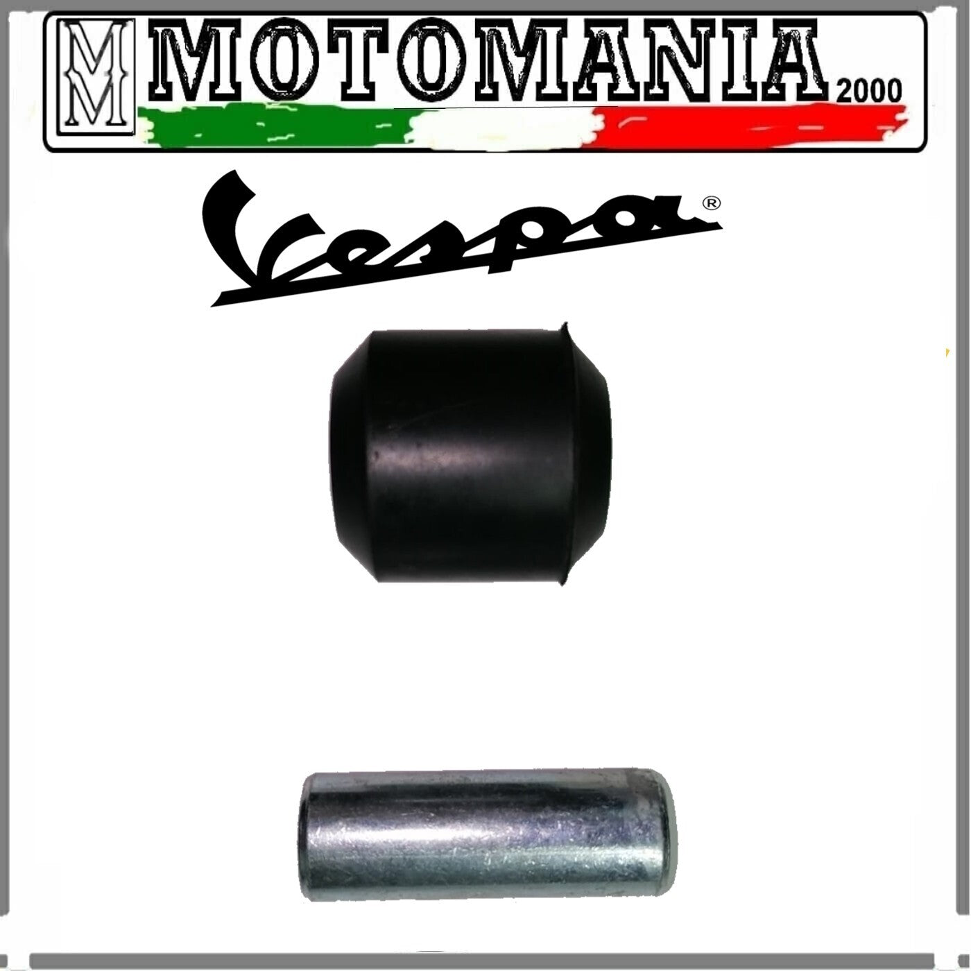GOMMINO AMMORTIZZATORE POSTERIORE + BUSSOLA VESPA 50 SPECIAL 125 ET3 PK/PX  *