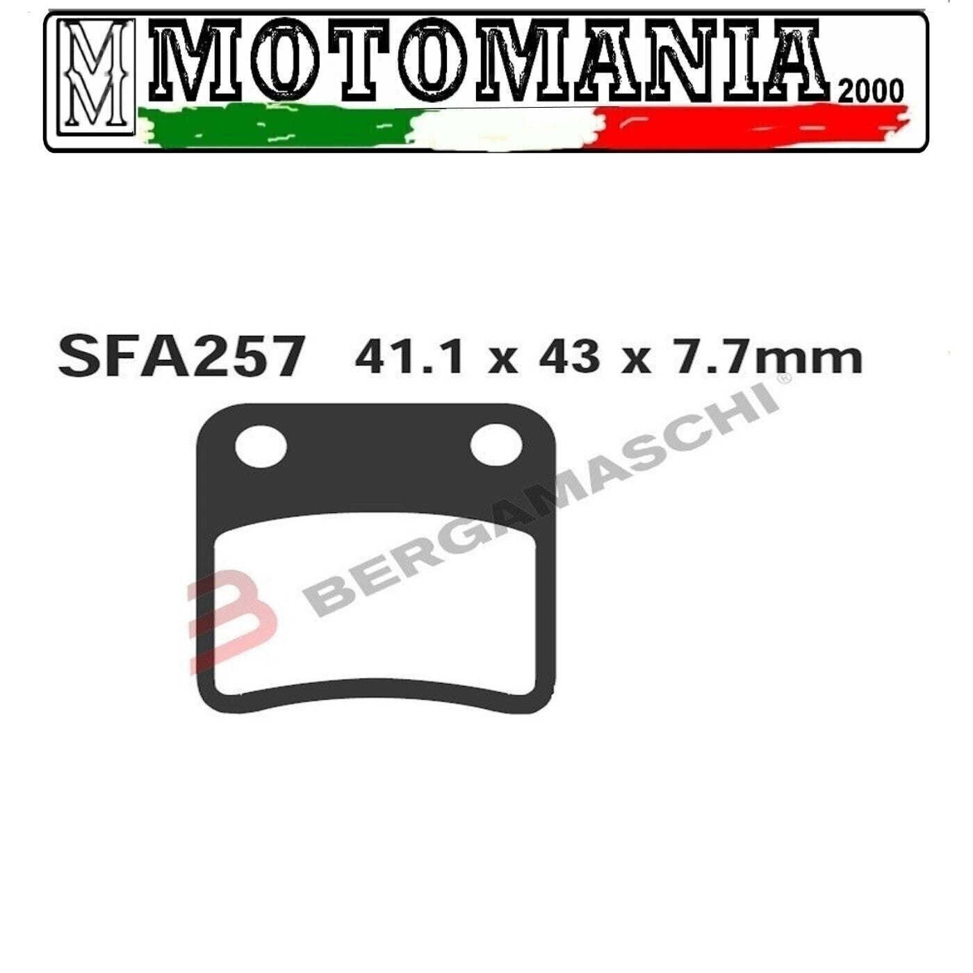 R1625700  COPPIA PASTIGLIE EBC SFA SFA257 GARELLI HONDA SYM CAGIVA GARELLI  *