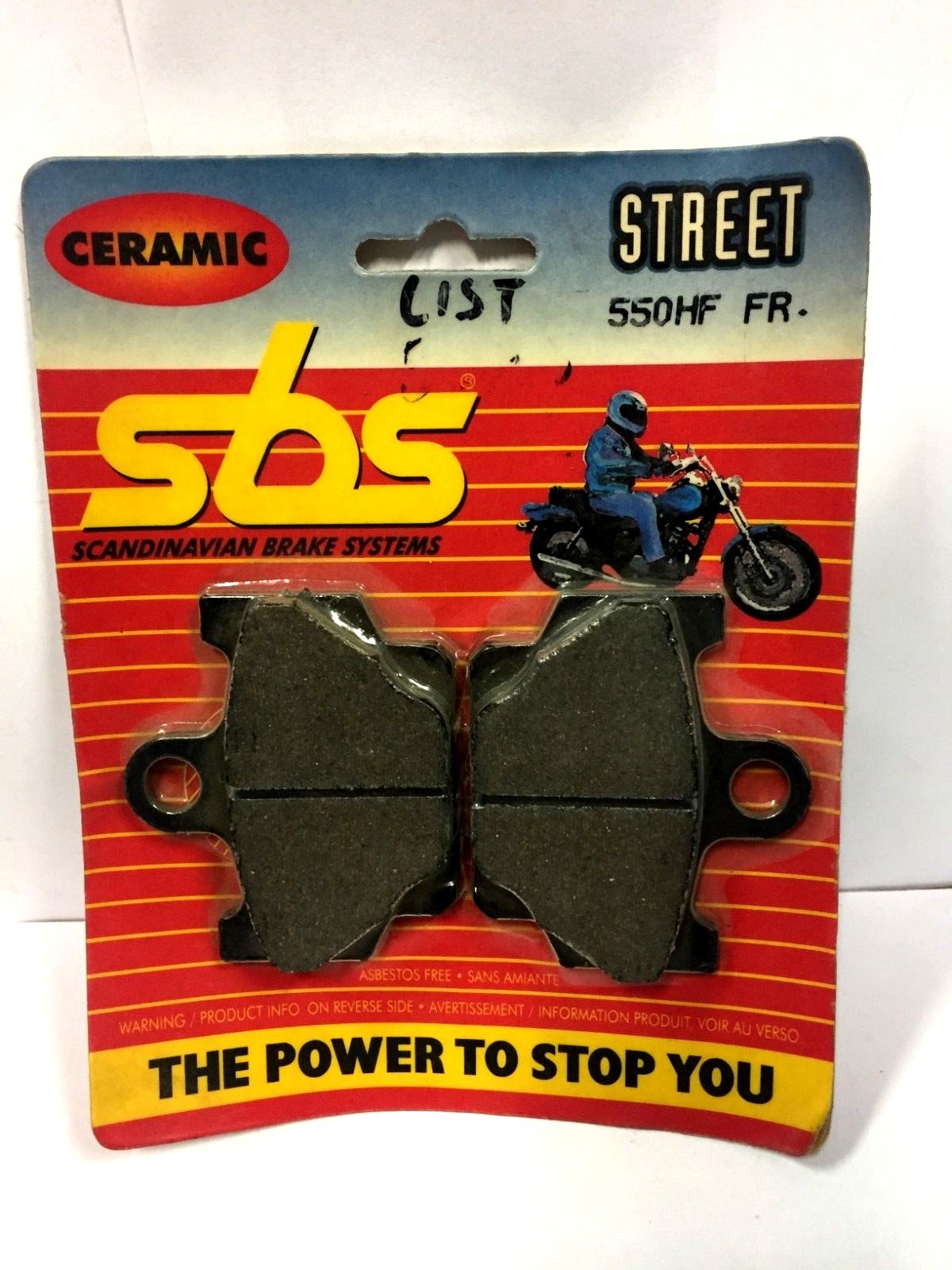 65.65500 CP BRAKE PADS SGR FRONT YAMAHA XT 350 -XT 600 -XT 650 -VIRAGO 250