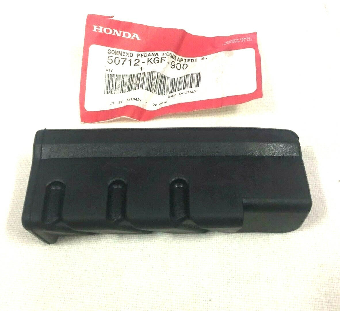 50712KGF900 GOMMA PEDANA POGGIAPIEDE SX ORIG.HONDA  CHIOCCIOLA 125-150