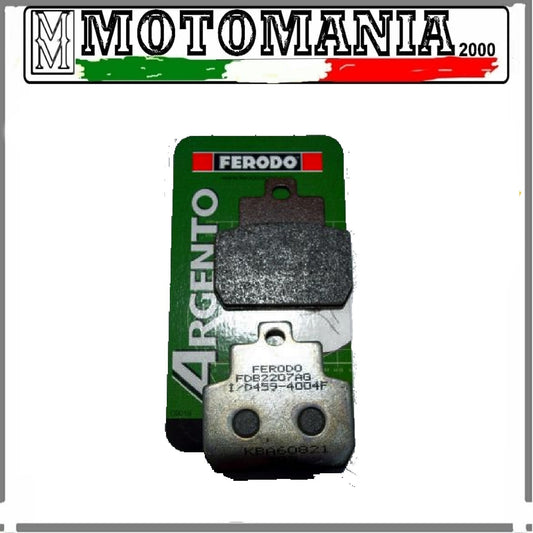 FDB2207AG PASTIGLIE FRENO POSTERIORE ARGENTATE PER PIAGGIO MP3 125 ie MP3 LT 400