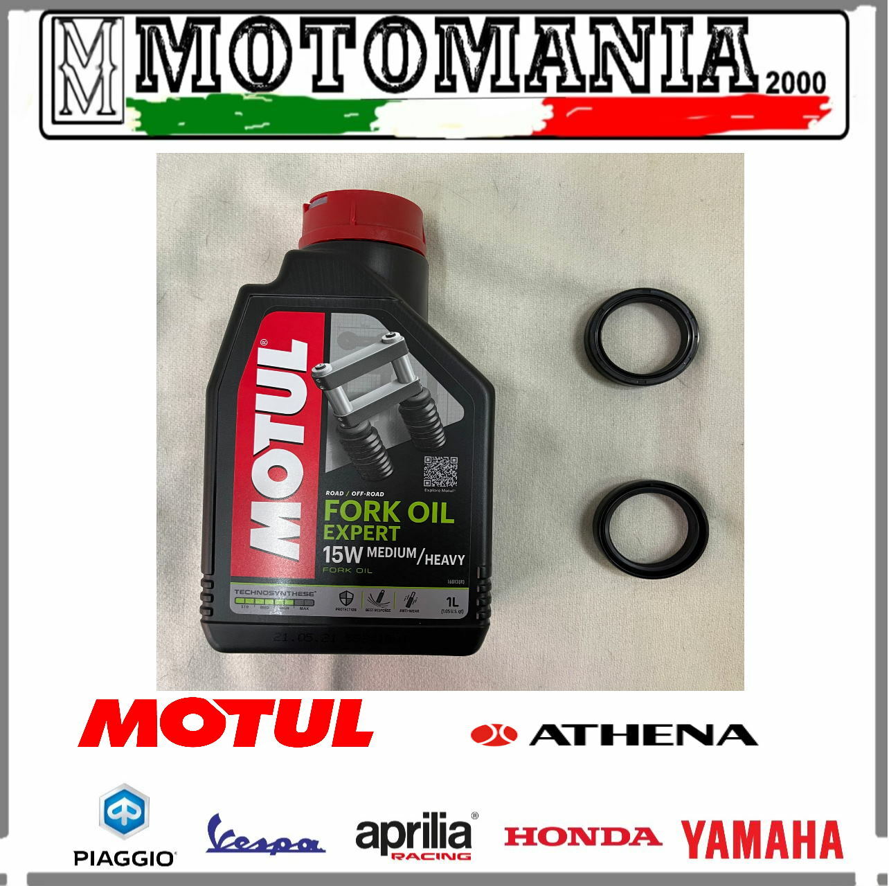 KIT PARAOLIO E OLIO FORCELLA MOTUL 15 W APRILIA CAGIVA DERBI DUCATI