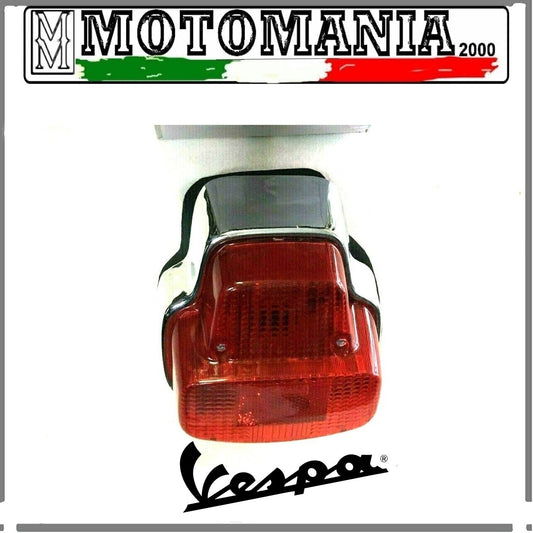 CHROME METAL TAILLIGHT VESPA 125 SUPER -GT-RALLY 180