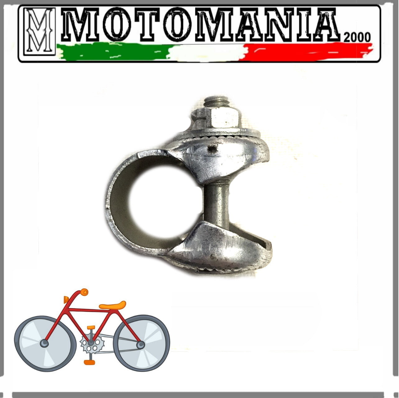STEEL SADDLE CLAMPS DIAMETER 23 FOR BICYCLE