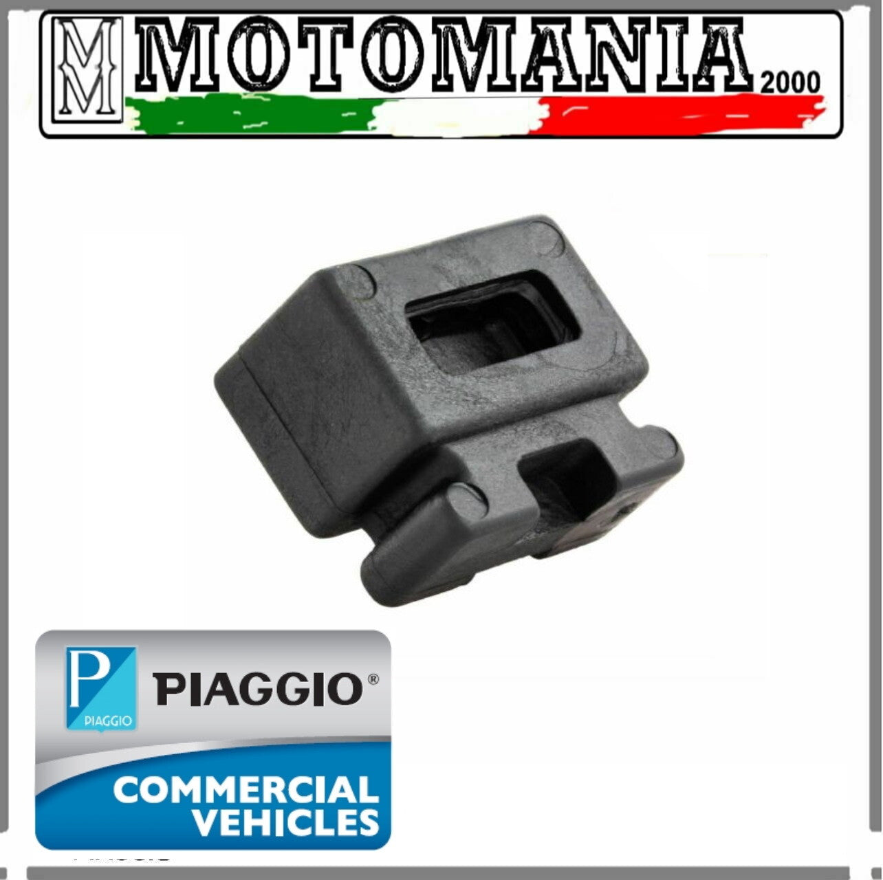 VESPA 50 ET2 1996-2002 TAMPONE CAVALLETTO CENTRALE 20X19X30 MM ORIG.PIAGGIO  *