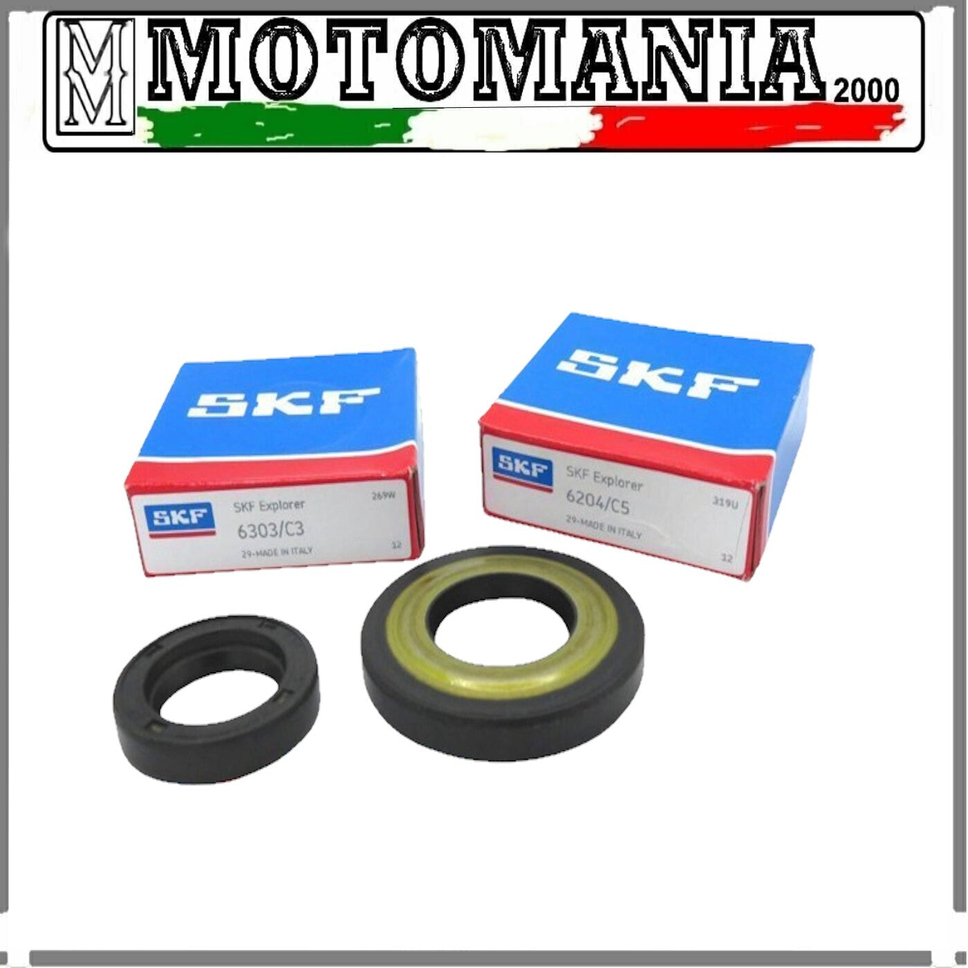 100200750  KIT REVISIONE ALBERO MOTORE  PER PIAGGIO VESPA 50-90CC  *
