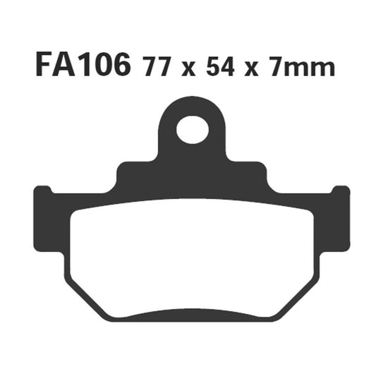 R1210600 PASTIGLIE FRENO ANTERIORE SUZUKI TU250