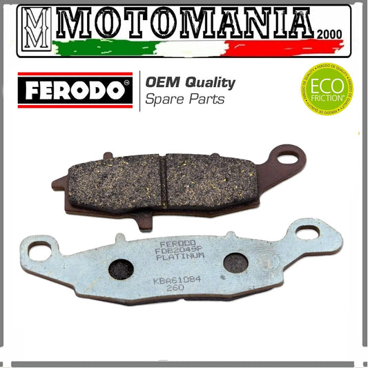 FDB2049P  PASTIGLIE FRENO ANTERIORE E POSTERIORE PLATINUM PER KAWASAKI/SUZUKI  *