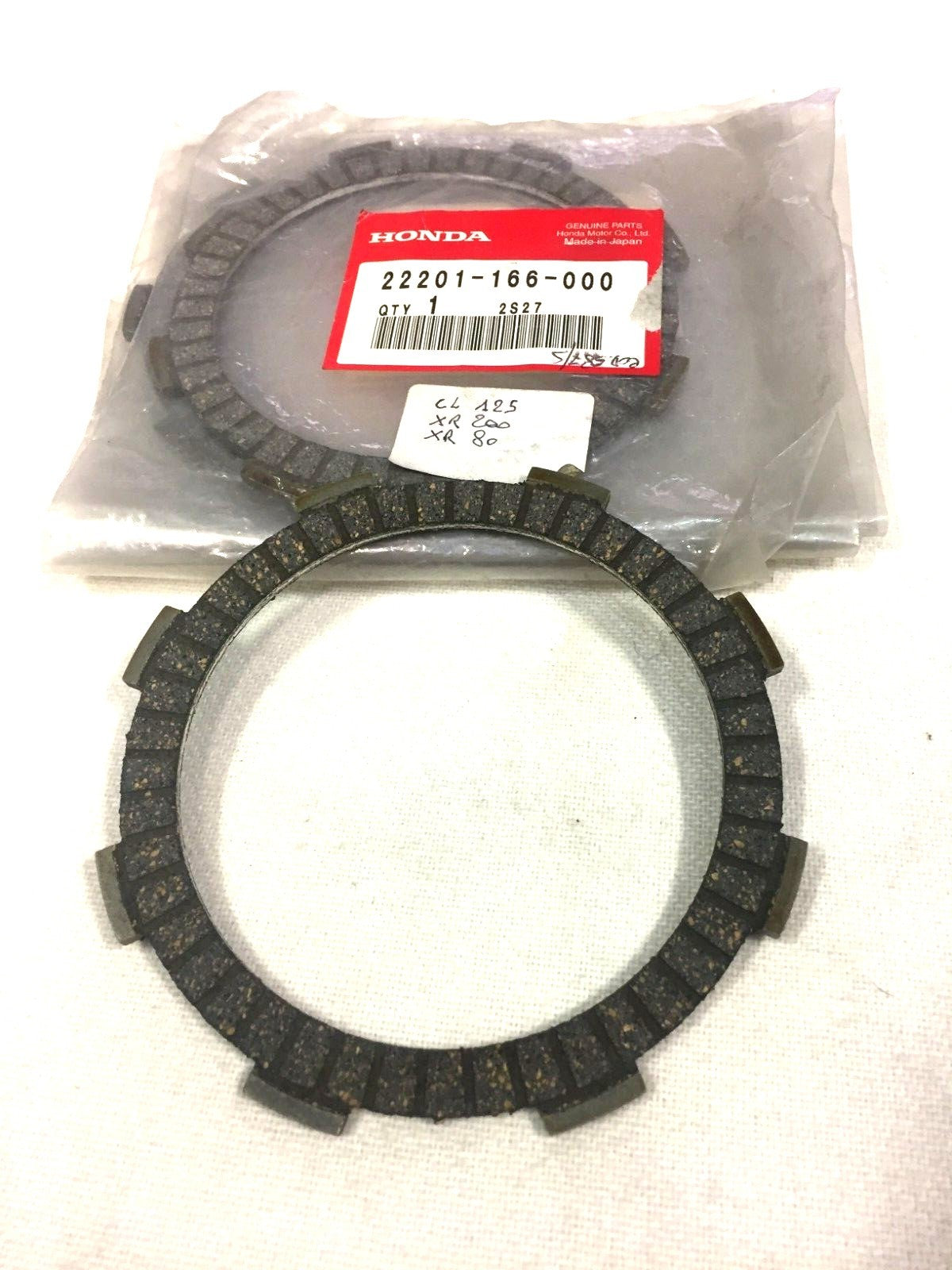 22201-166-000 ORIGINAL HONDA CL 125 CLUTCH FRICTION DISC *
