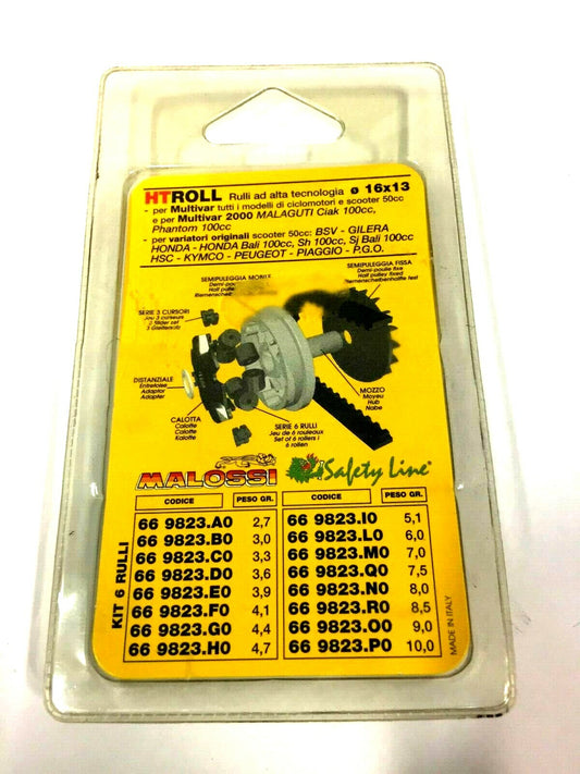 669823D0 KIT 6 ROLLERS VARIATOR 16X13 GR.03.6 MALOSSI