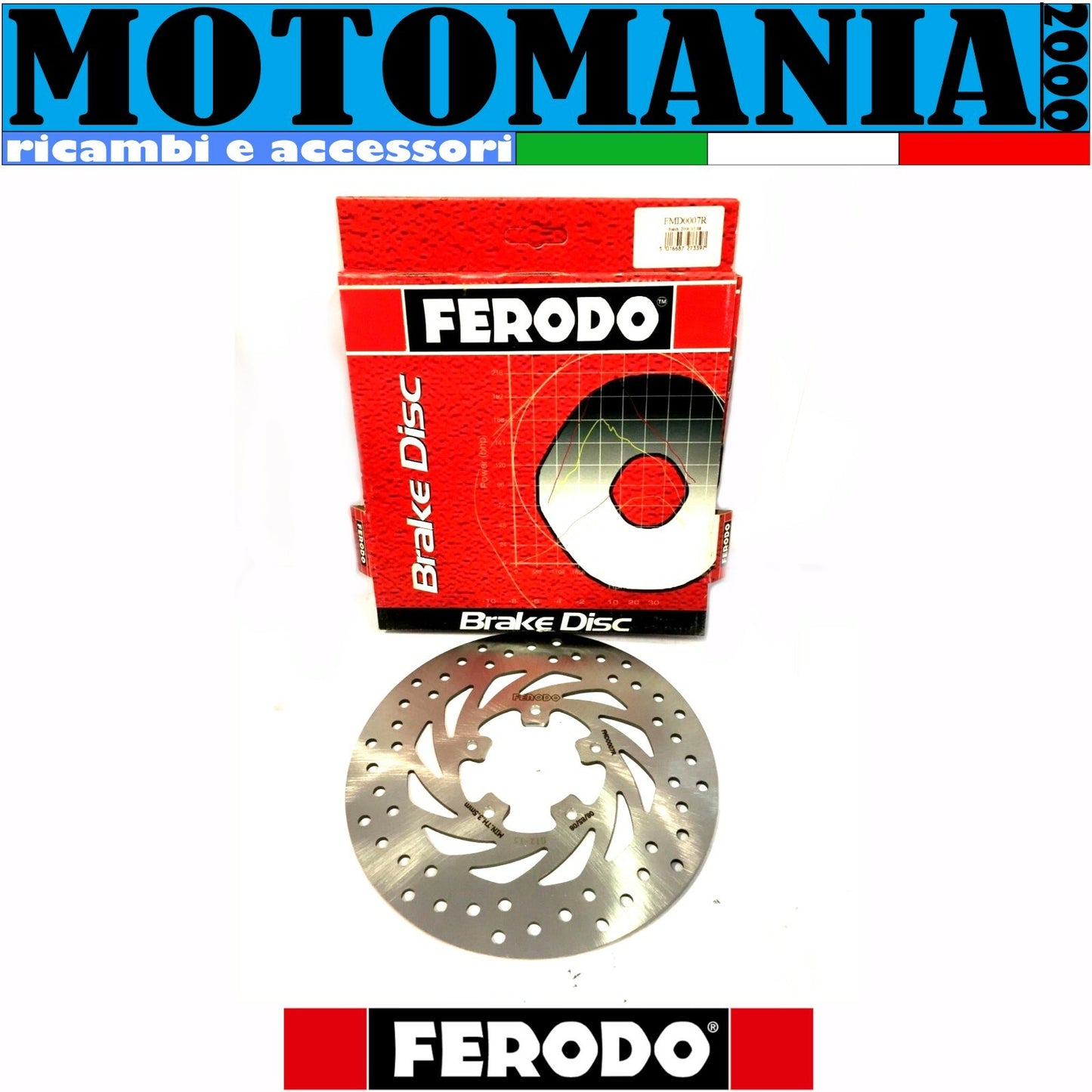 FMD0007R DISCO FRENO FERODO PER DERBY VARIANT SPORT 2T / 4T