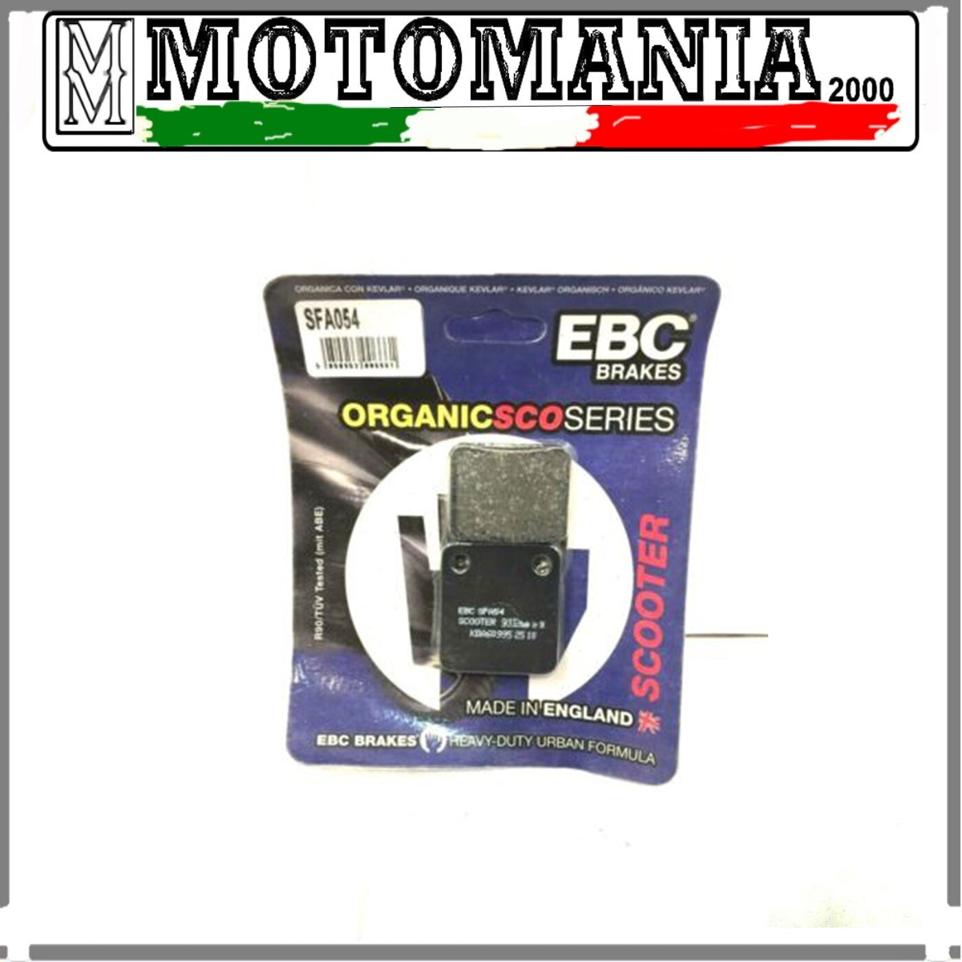FA054  CP PASTIGLIE FRENO EBC PEUGEOT 125 SUM UP VIVACITY 50 2T -08-15
