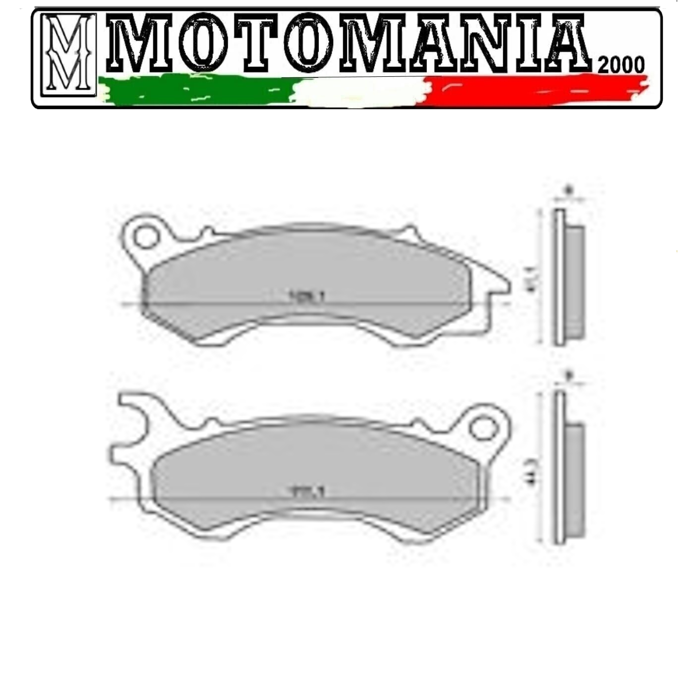 FDB2256EF PASTIGLIE FRENO POSTERIORE ECO F PER HONDA KYMCO PEUGEOT