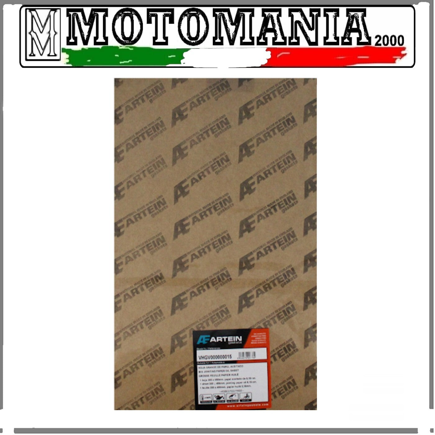 FOGLIO CARTA GUARNIZIONI 300 x 450 MM SPESSORE 0,25 MM  *