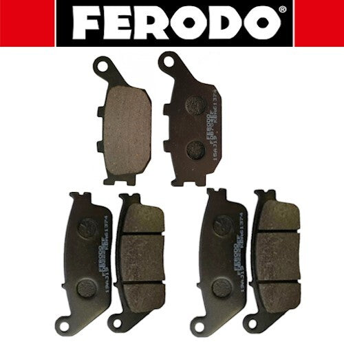 SERIE PASTIGLIE FRENO ANTER. E POSTER.  PER HONDA HORNET 600/600S  DA 98 A 02  *