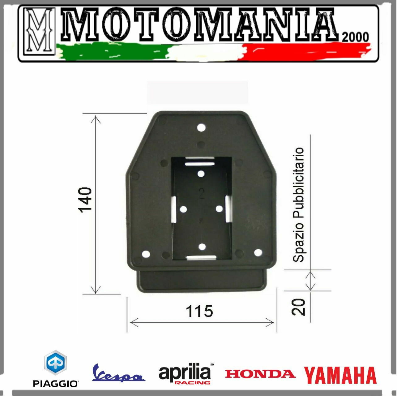 142700020 PORTATARGA RMS PER CICLOMOTORE 50