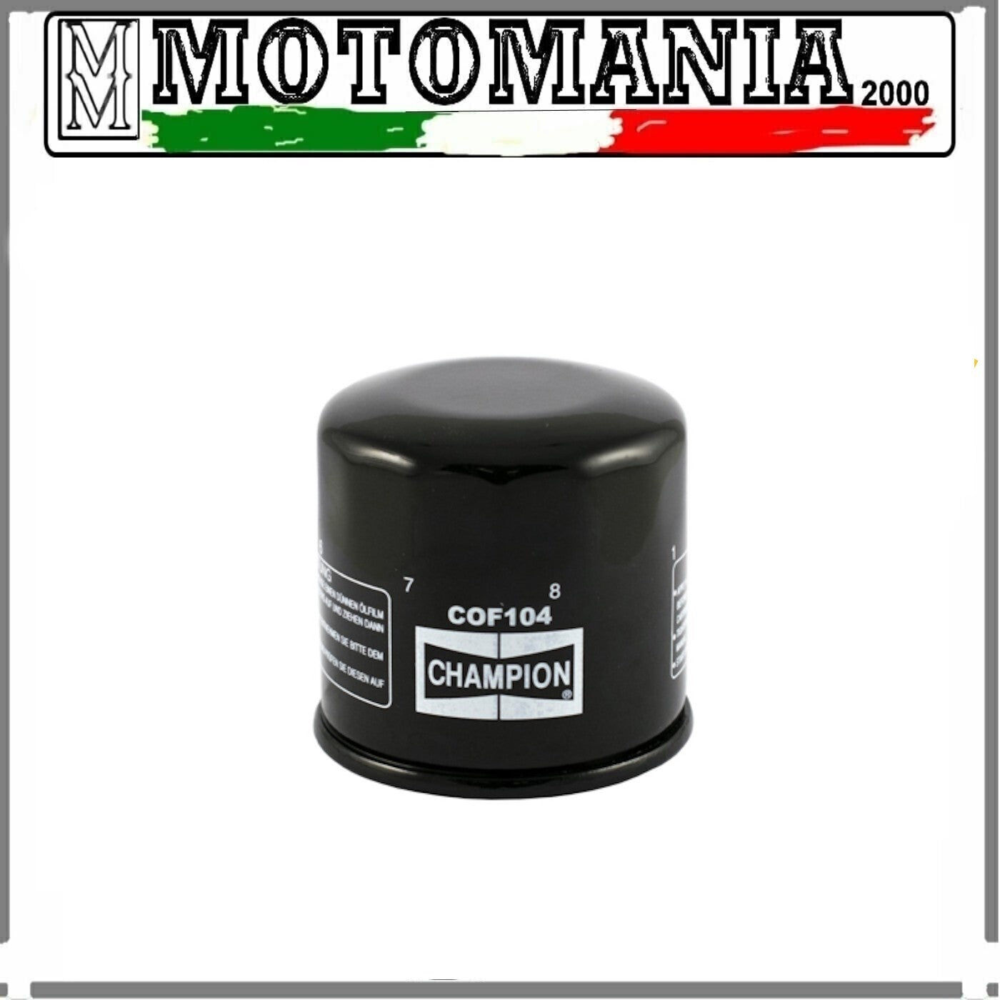 FILRO OLIO CHAMPION PER HONDA/ARCTIC/YAMAHA/KAWASAKI/TRIUMPH (VEDI DESCRIZIONE)