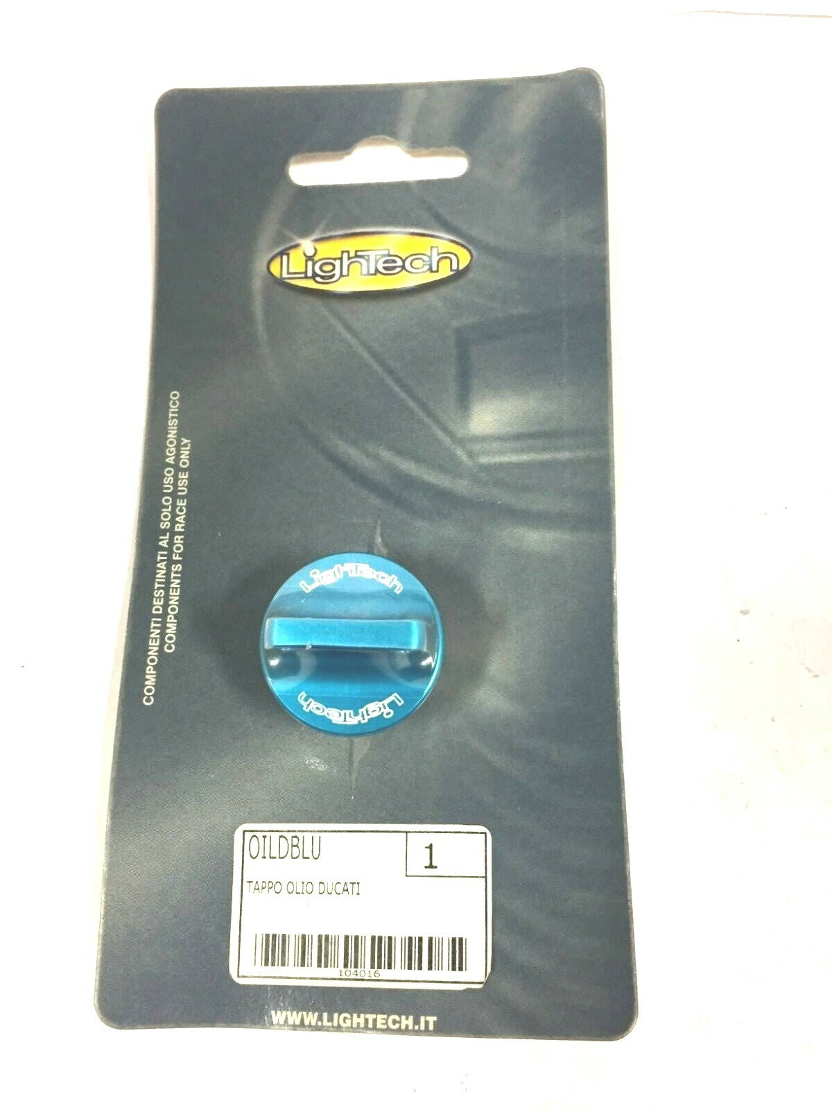 OILDBLU TAPPO OLIO LIGHTECH BLU DUCATI MONSTER 696 IN ERGAL