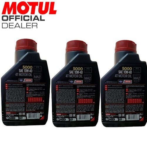 104054 OLIO MOTORE  MOTUL  5000 10W40 4T - 3L  *