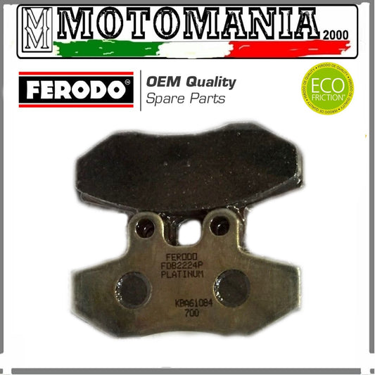 FDB2224P PASTIGLIE FRENO POSTERIORE PLATINUM PER YAMAHA CYGNUS X 125 250 -NCX