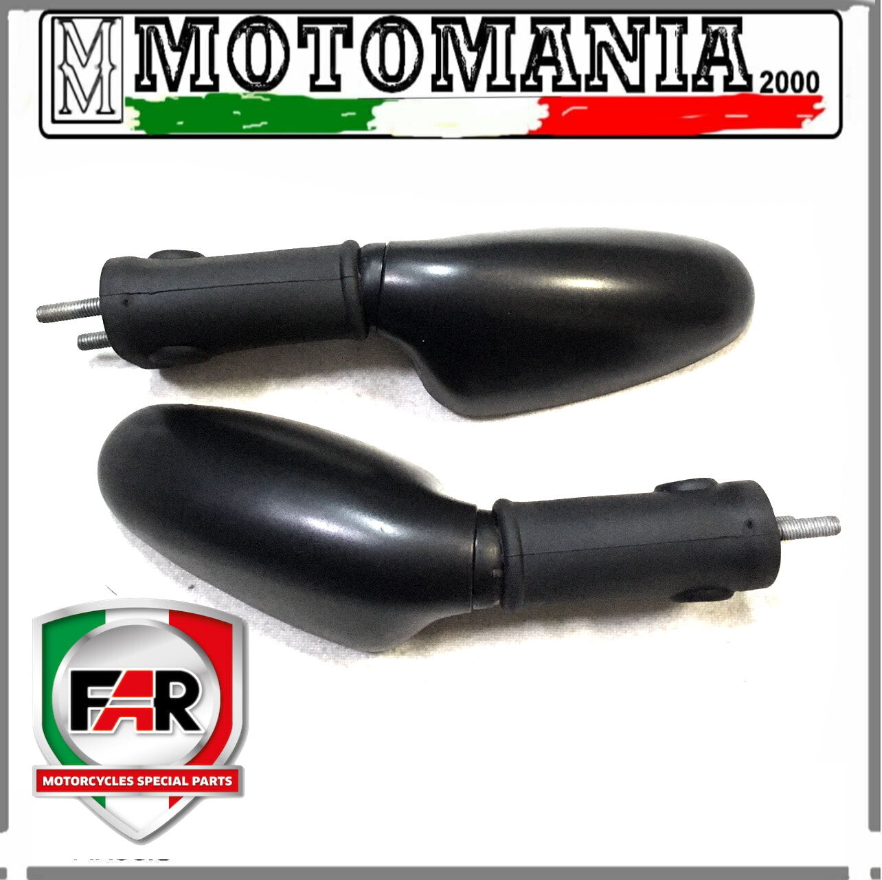 COPPIA SPECCHI RETROVISORI NERI SX E DX PER DUCATI SUPER SPORT 600-1000
