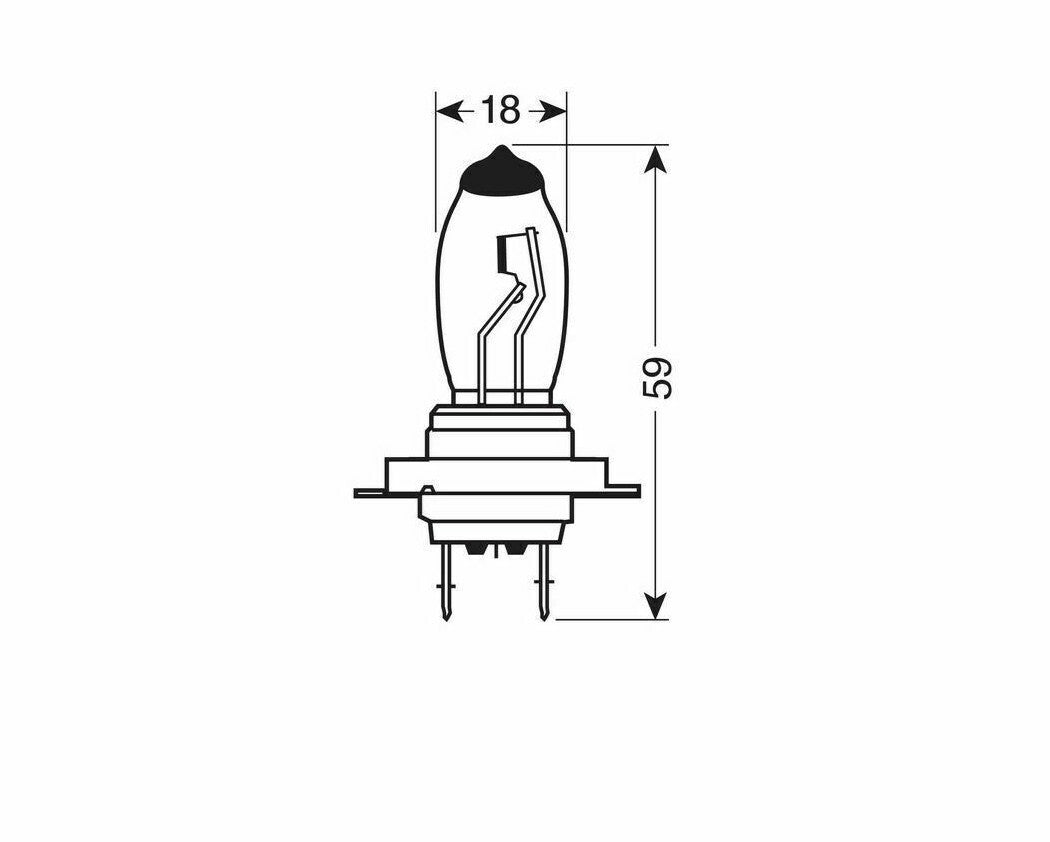 LAMPA PILOT LAMPADINE 5500K H7 12V 100W XENIUM RACE PORTALAMPADA CERAMICA
