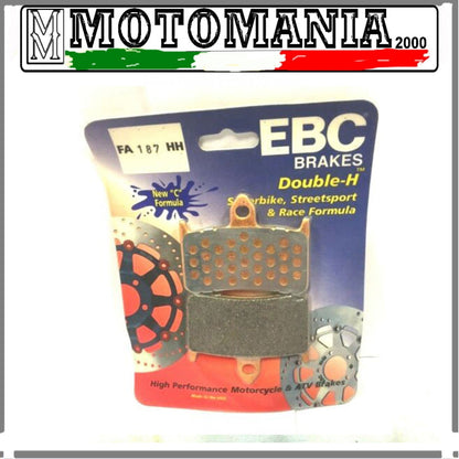 1 COPPIA PASTIGLIE FRENO EBC FA187HH - PER HONDA (VEDI APPLICAZ.)  *