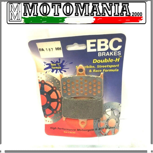 1 COPPIA PASTIGLIE FRENO EBC FA187HH - PER HONDA (VEDI APPLICAZ.)  *