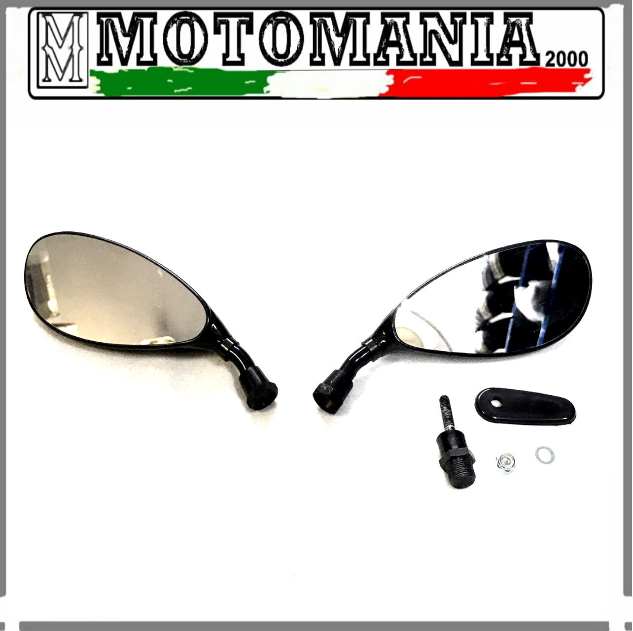COPPIA SPECCHI RETROVISORI DX E SX NERO CARBONIO UNIVERSALE