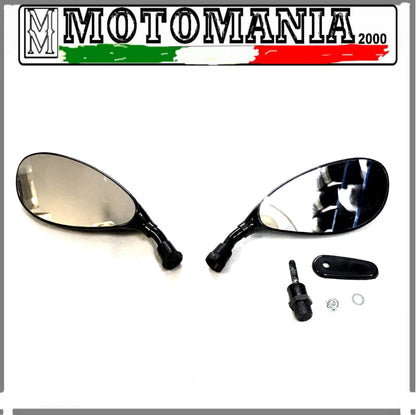 COPPIA SPECCHI RETROVISORI DX E SX NERO CARBONIO UNIVERSALE
