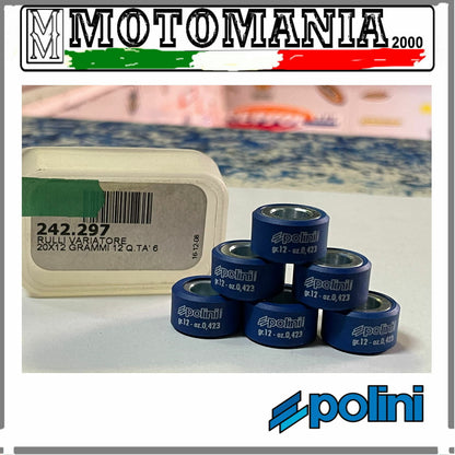 242297 KIT 6 RULLI POLINI  MISURA 20X12 GR.12