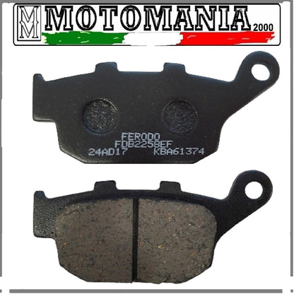 FDB2258EF  PASTIGLIE FRENO POSTERIORE  PER HONDA /KAWASAKI /SUZUKI  *