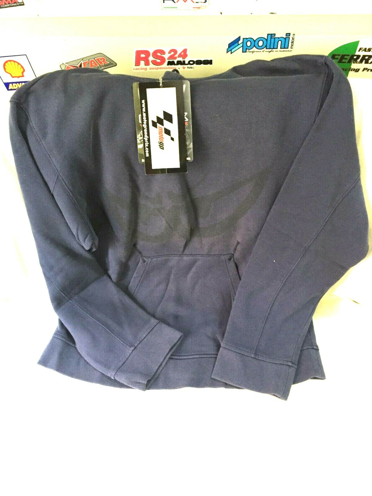 FELPA CON CAPPUCCIO BERIK TG.M COLORE BLU