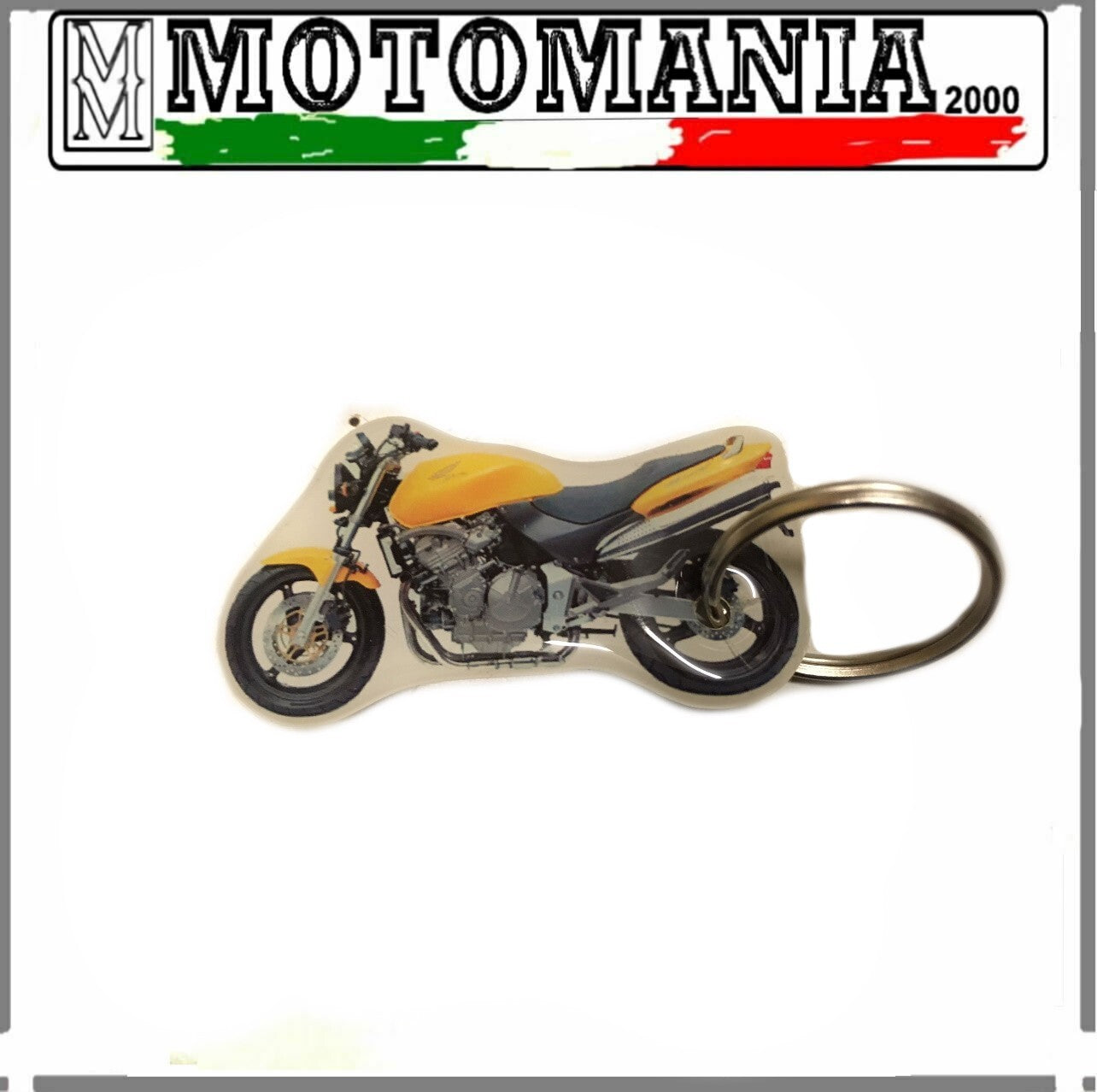 HONDA RUBBER MOTORCYCLE SHAPED KEYCHAIN