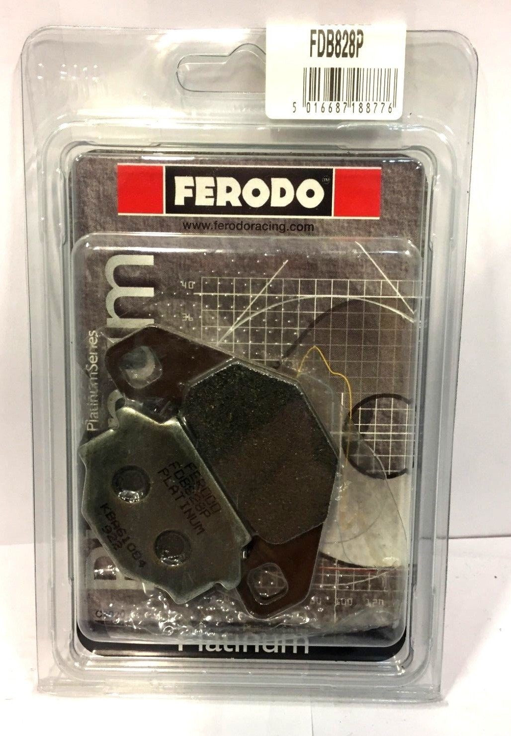 FDB828P CP BRAKE PADS PLATINUM KIMCO AGILITY 125 08 APRILIA 650