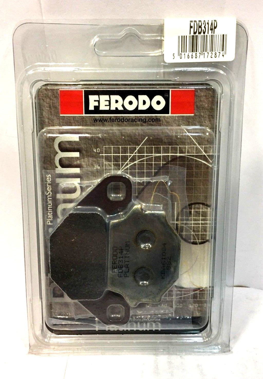 FDB314P CP PASTIGLIE FRENO FERODO PLATINUM KAWASAKI KLE 400 -500 -FD0073 NEWFREN