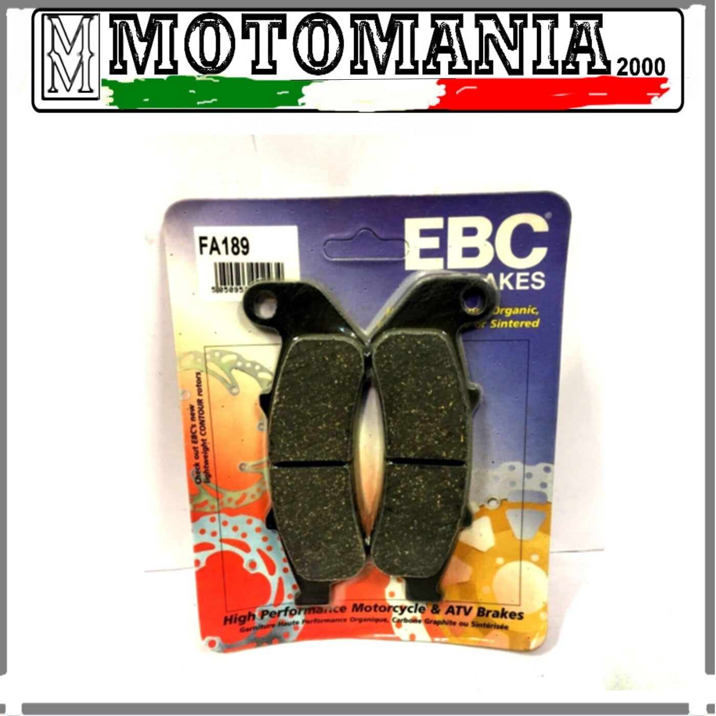 FA189  CP PASTIGLIE FRENO EBC ANT.POST.HONDA CBR 1000- 1999