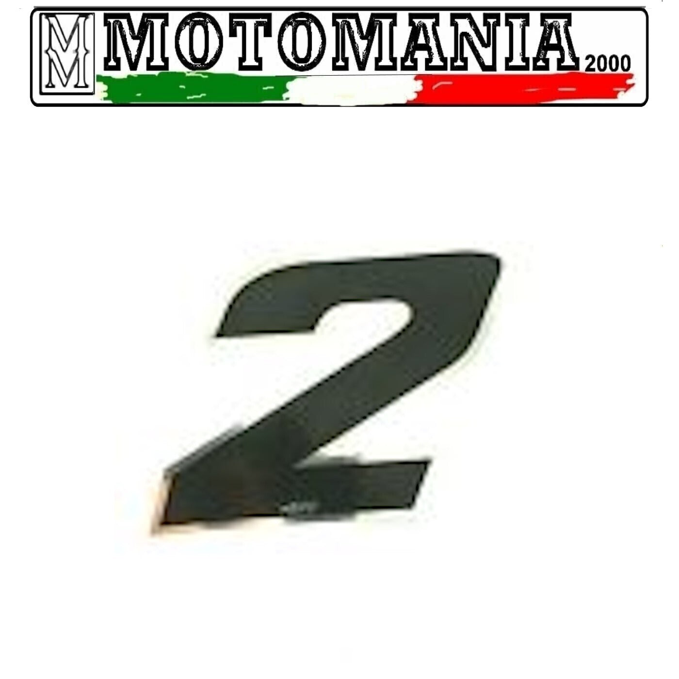NUMERO ADESIVO NERO CON BORDO CROMATO CM 10X10 *